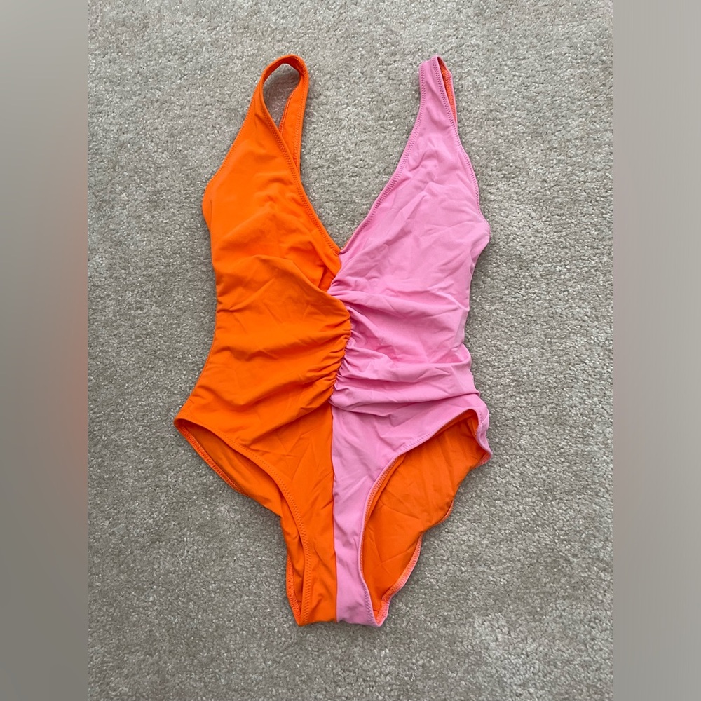 Solid and Striped Lucia One Piece Swim
